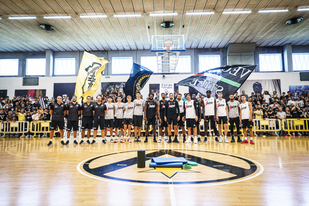 Virtus Segafredo Bologna’s first practice session.